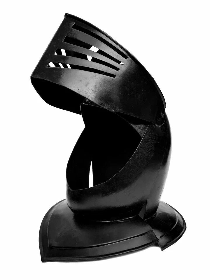 High-quality 18 gauge steel Viking shield replica designed for Crusader Black Knight armor