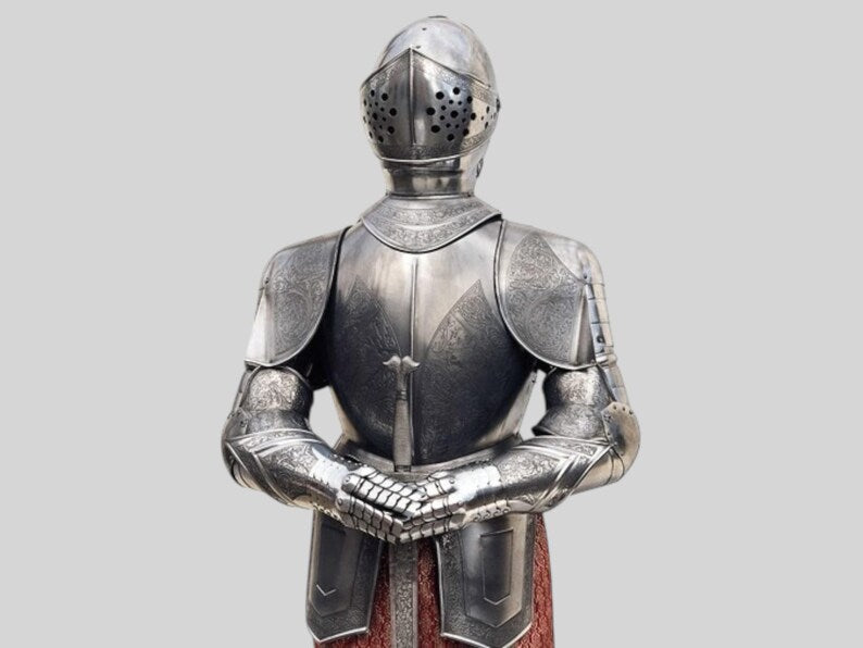 6 Feet Spanish Knight Armor perfect for home decor, LARP, and historical events