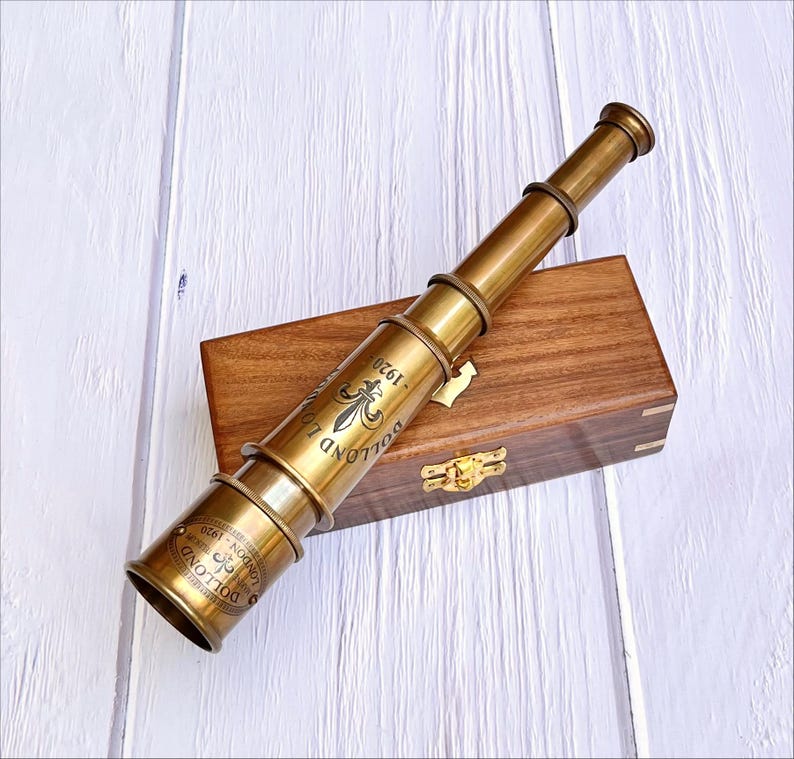 Anniversary Gift for Husband – Custom Engraved Telescope on Tabletop