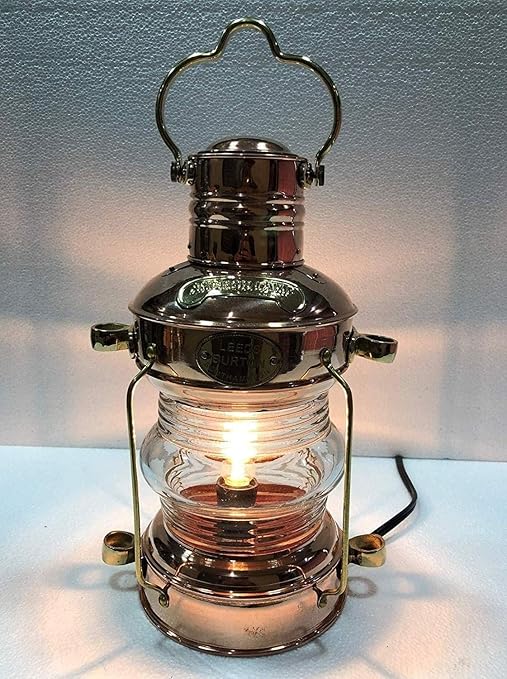 Antique Maritime Decorative Light Nautical Ship Lantern with Carrying Handle