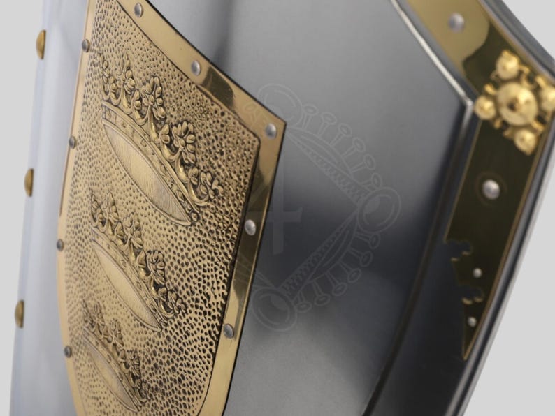 King Arthur style shield as a collector’s gift and costume accessory