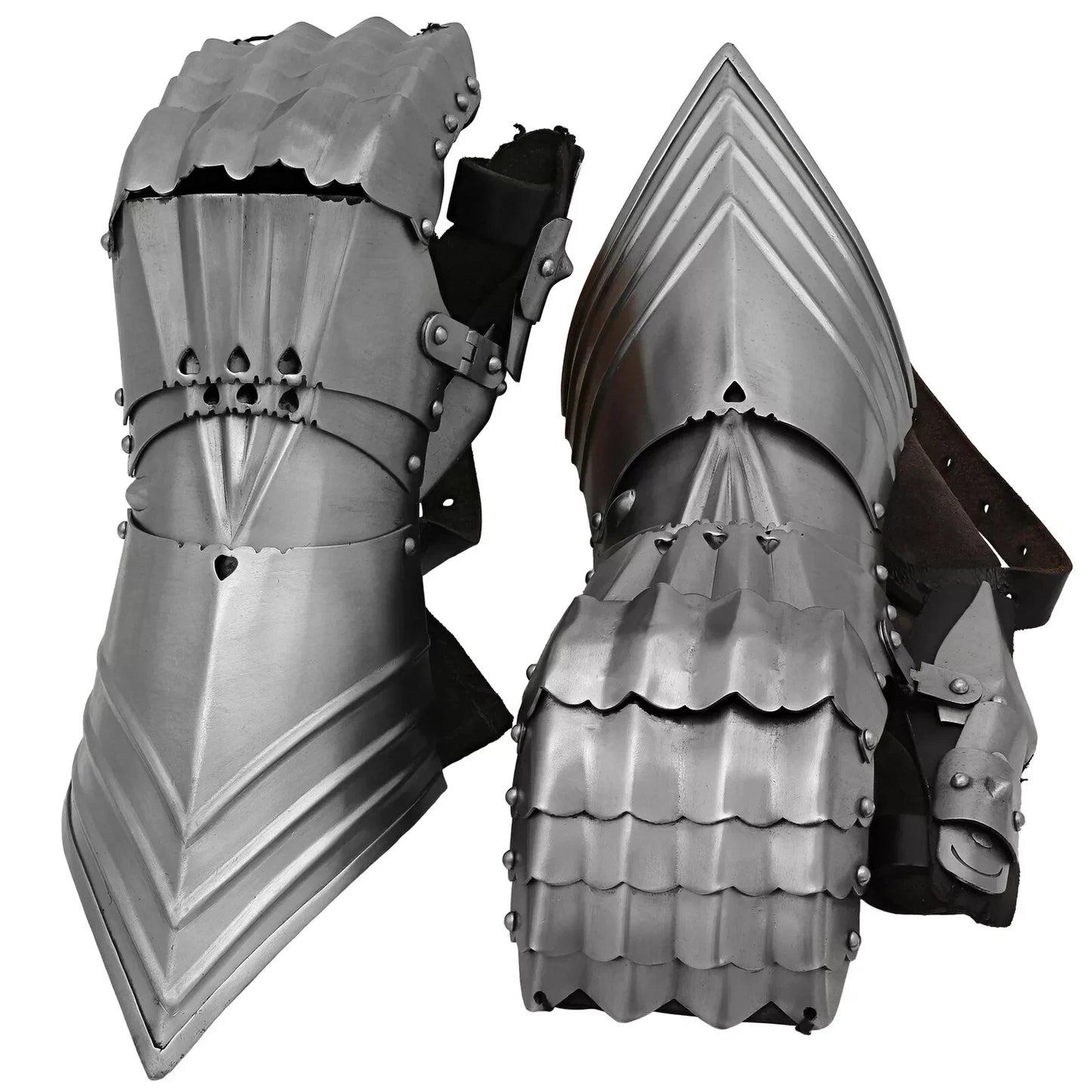 Artisans Hub Medieval Gothic Armor Gauntlets – Steel Arm Gloves for LARP and Cosplay