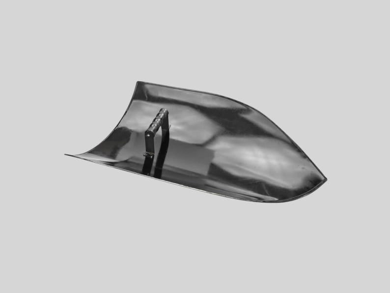 Authentic Templar heater shield replica with center grip – historical knight armor accessory.