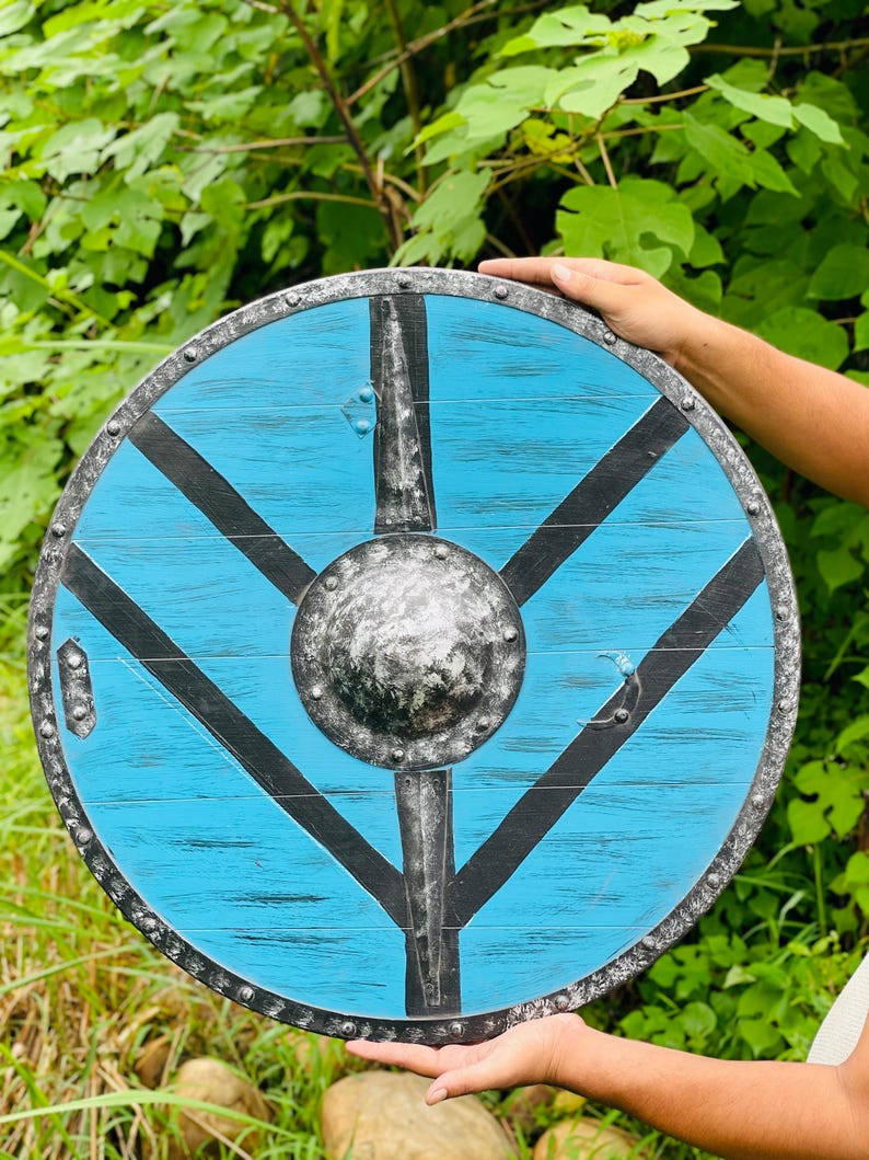 Best gift for Halloween: Lagertha Wooden Viking Shield collectible