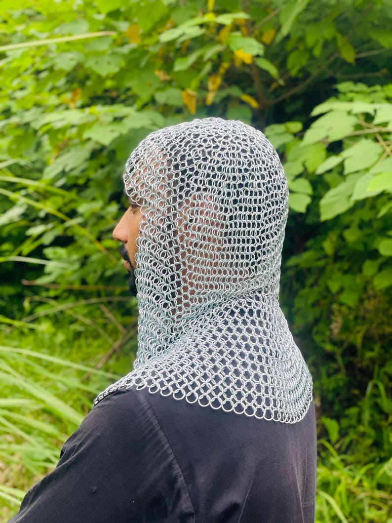 Best gift for men and women: authentic medieval chainmail armor piece