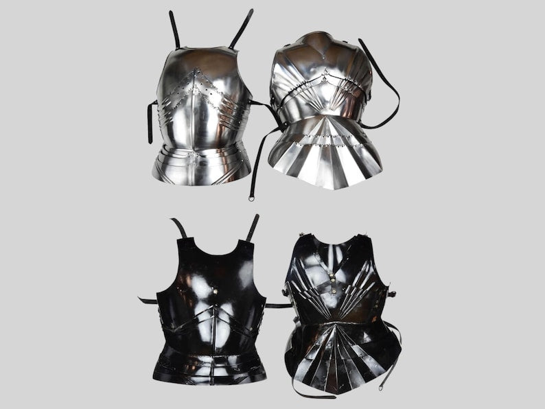 Perfect cosplay or Christmas gift medieval cuirass armor with backplate and buckles
