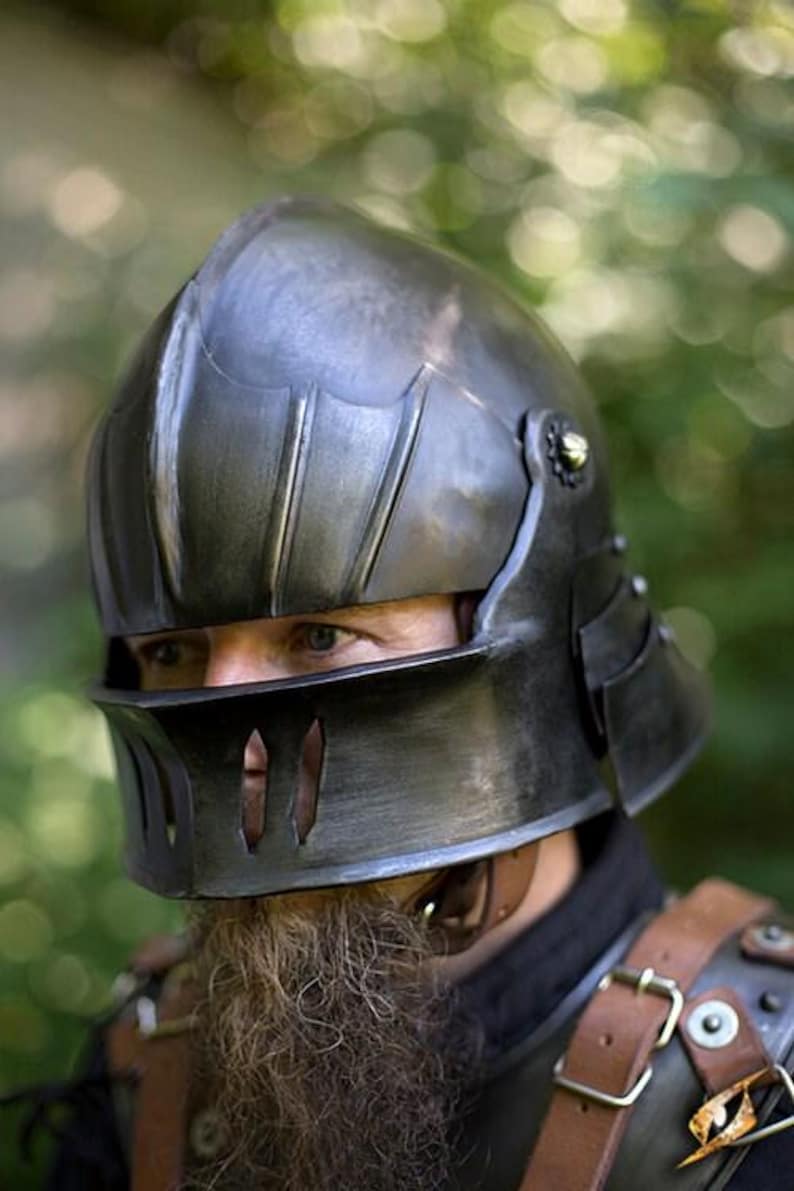 Cosplay prop Sallet helmet from medieval German era