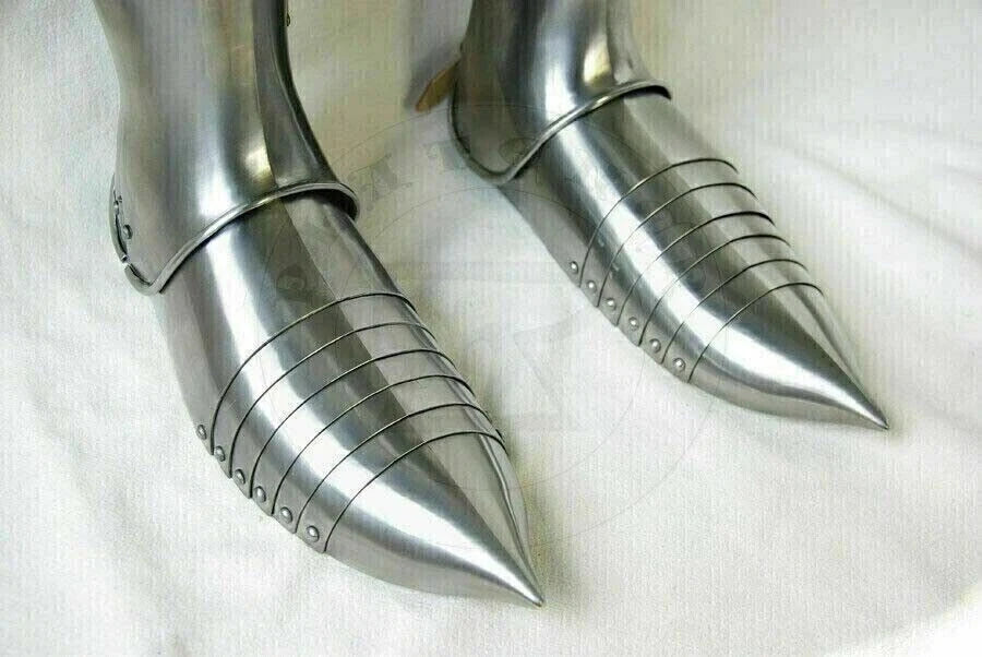 Custom-size warrior leg guard armor set with inner rust-proof coating