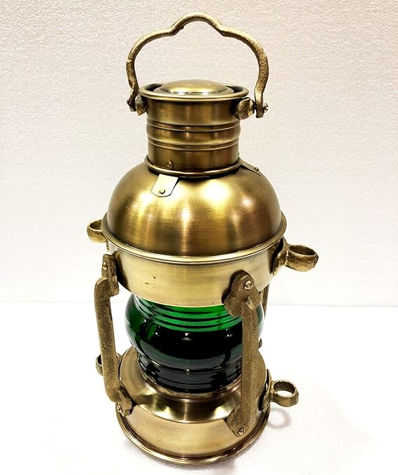 Decorative Nautical Hanging Lantern Brass Lamp with Halogen E12 Bulb
