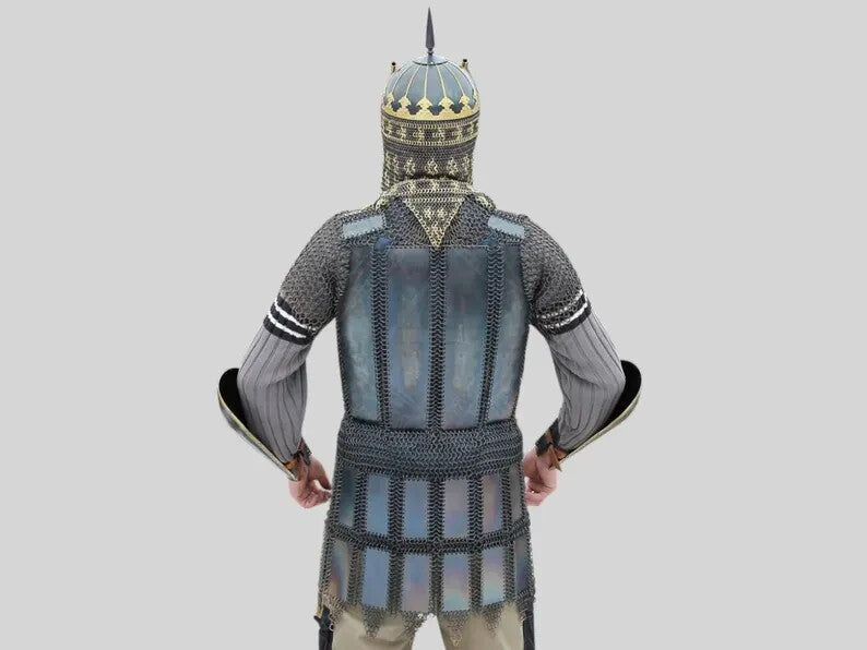 Back view of Medieval Steel Knight Armor – Filipino Islamic Design by Artisans Hub