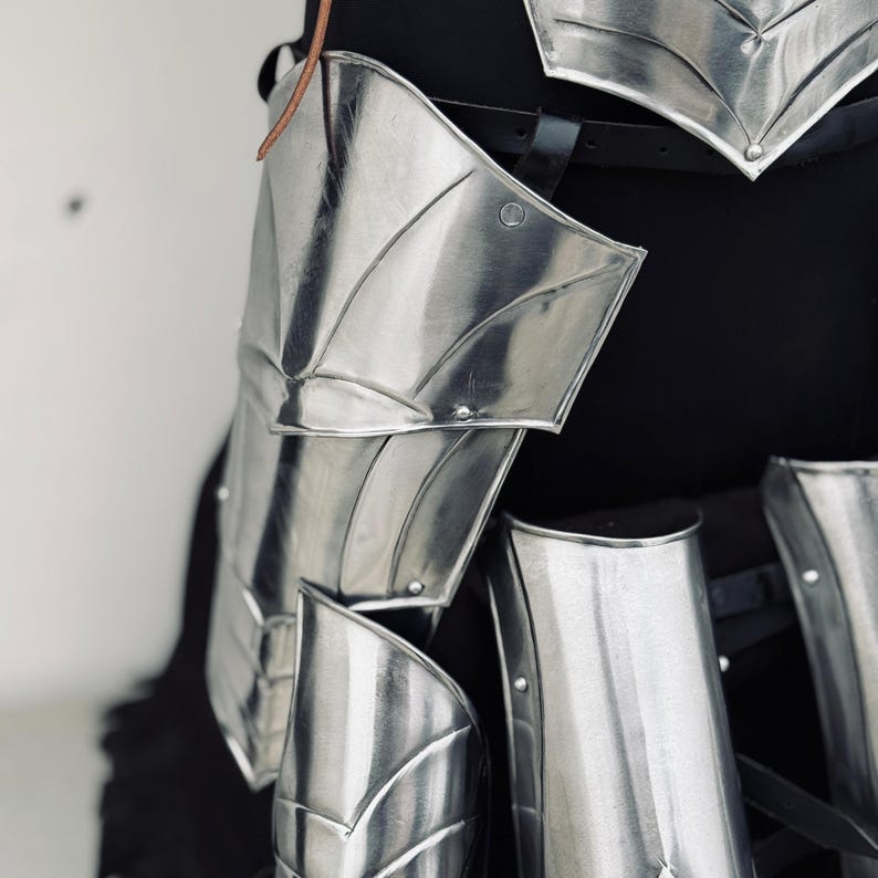 Complete full body LARP armor outfit for female elf warrior characters in medieval fantasy settings