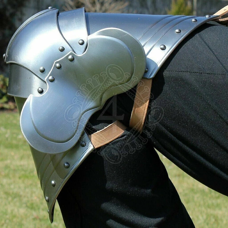 Fully wearable Gothic leg armor knight replica handcrafted by Artisans Hub