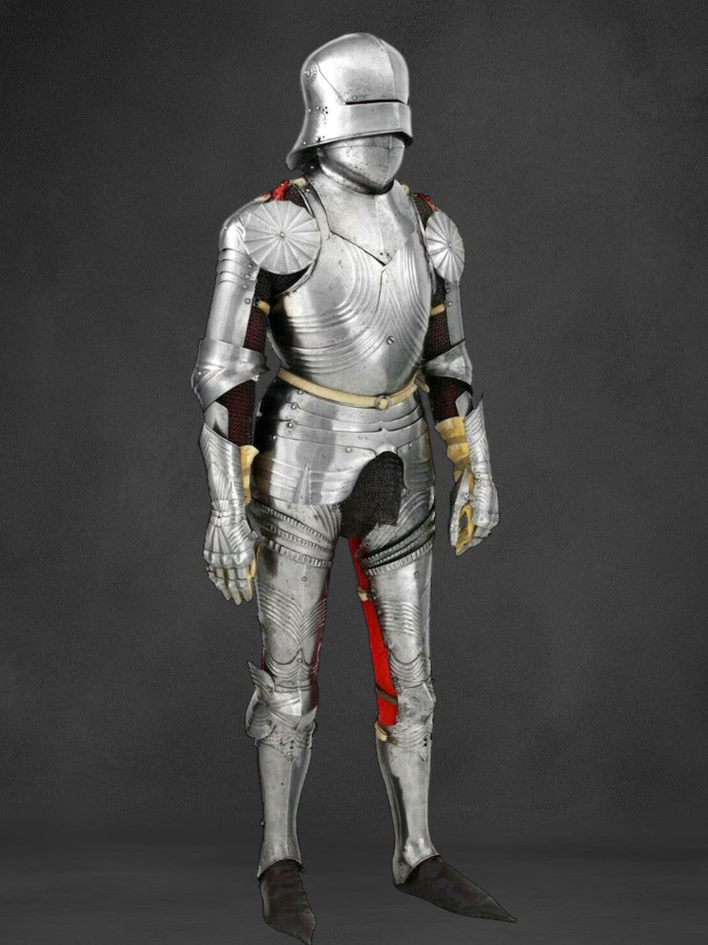 Side view of Gothic Knight Armor – Handcrafted medieval full body armor suit by Artisans Hub