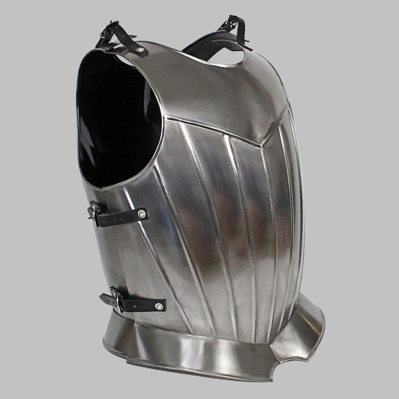 Gothic cuirass armor styled for Halloween knight costumes and medieval roleplay events