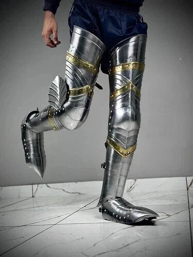 Gothic knight leg protector armor set suitable for men and women costumes