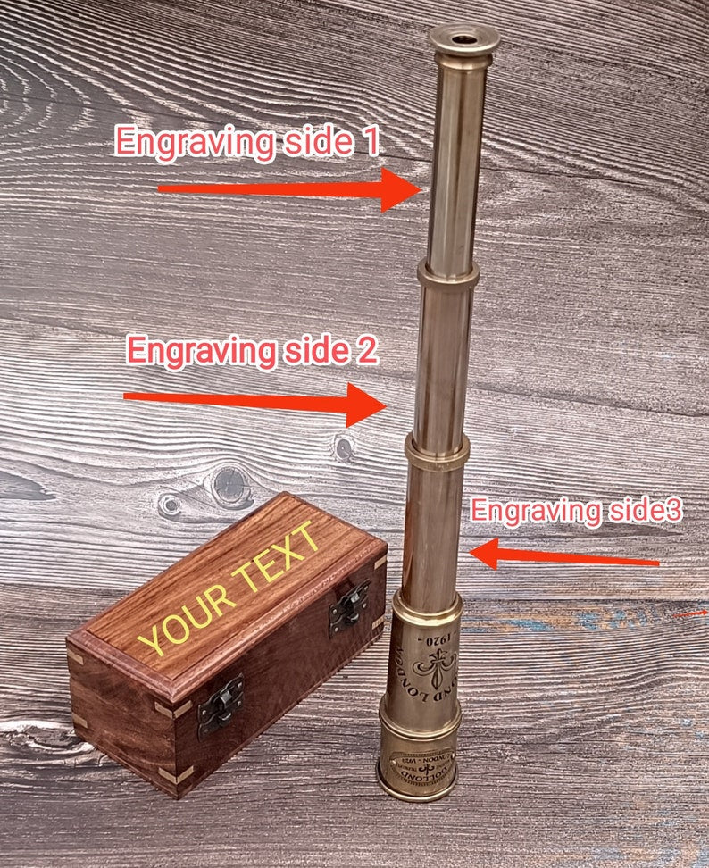 Graduation Gift Personalized Telescope with Font Example Engraving