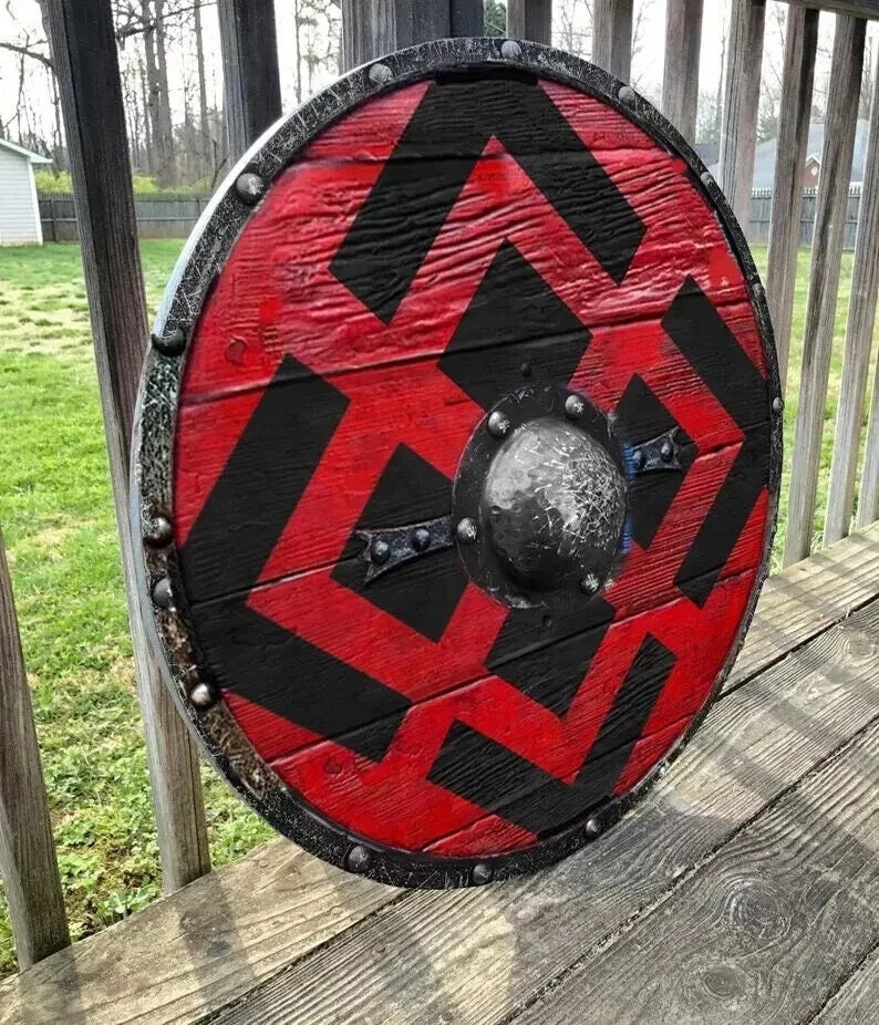 Handcrafted Viking shield ideal for LARP, cosplay, and medieval decor