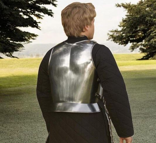 Handmade 18 gauge steel cuirass chest plate perfect for cosplay and SCA reenactment