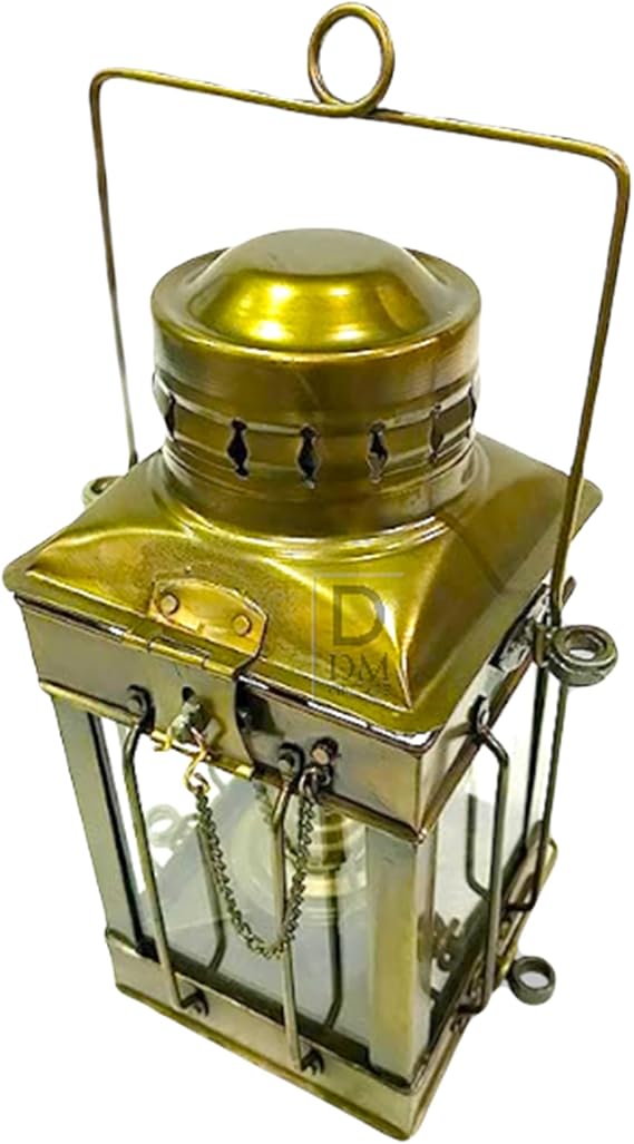Handmade Brass Oil Lamp Nautical Lantern 12 Inch Antique Brass Hanging Decor