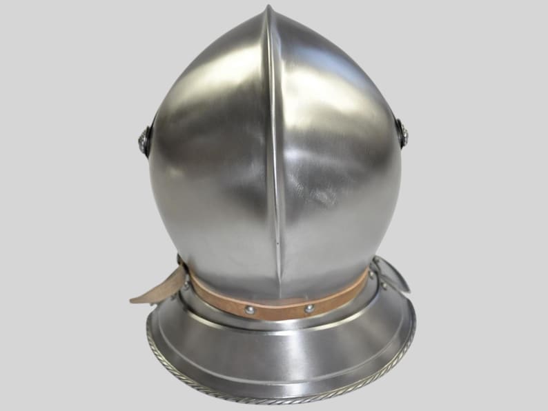 Hand-polished steel Close Armet Helmet handmade for cosplay & reenactment
