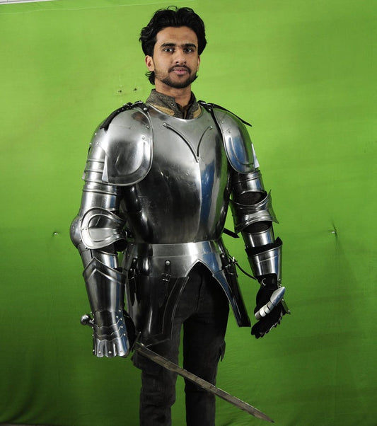 Gothic medieval armor cuirass steel chest plate for sale