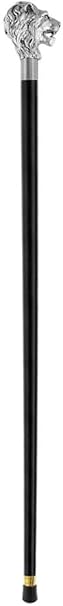 Handmade walking cane combining solid metal and natural wood, foldable design