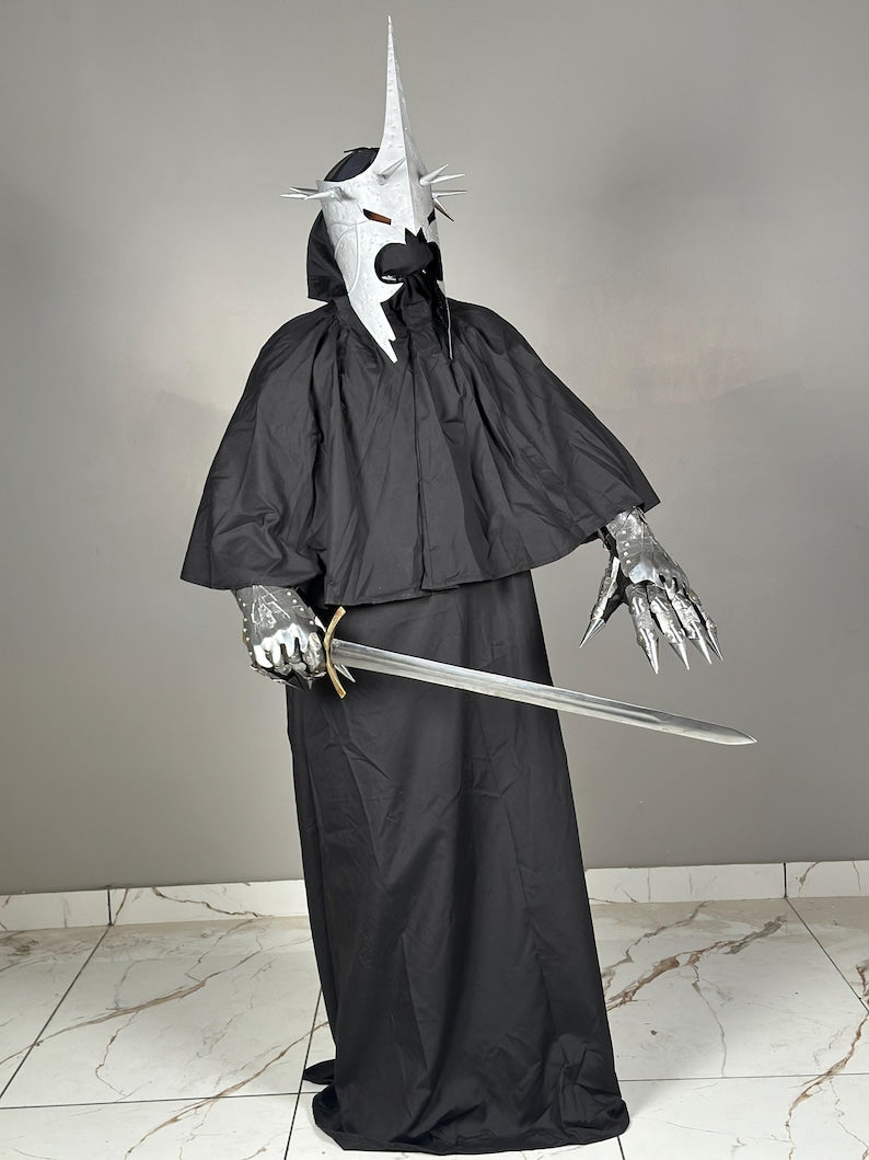 Nazgul Kostüm – Ringgeist-Roben & Hexenkönig Cosplay | Mittelalterliche Rüstung Halloween Outfit