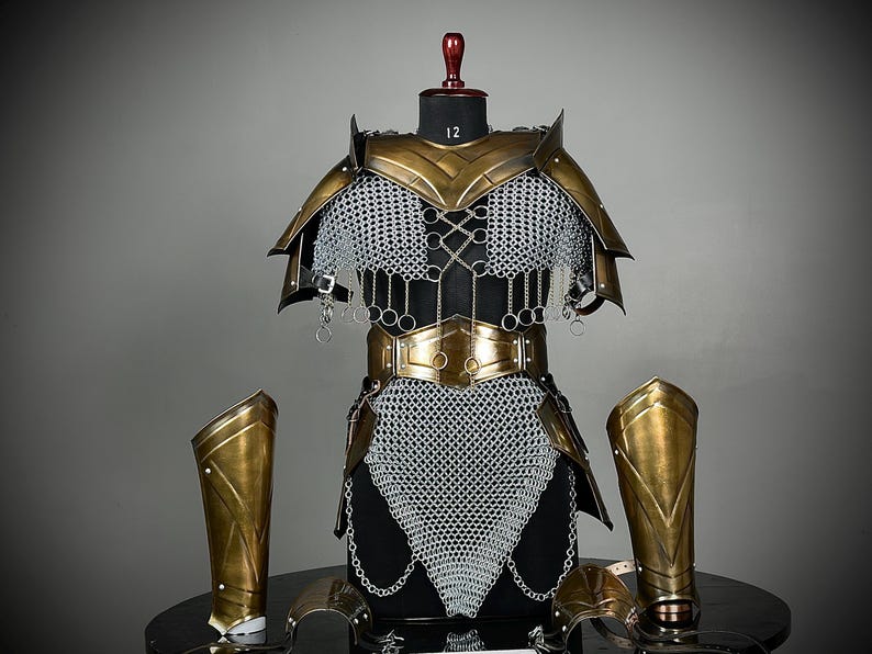 Mittelalterliche Rüstung – Tapfere Ritterin | Cosplay & LARP Fantasy Rüstung für Frauen