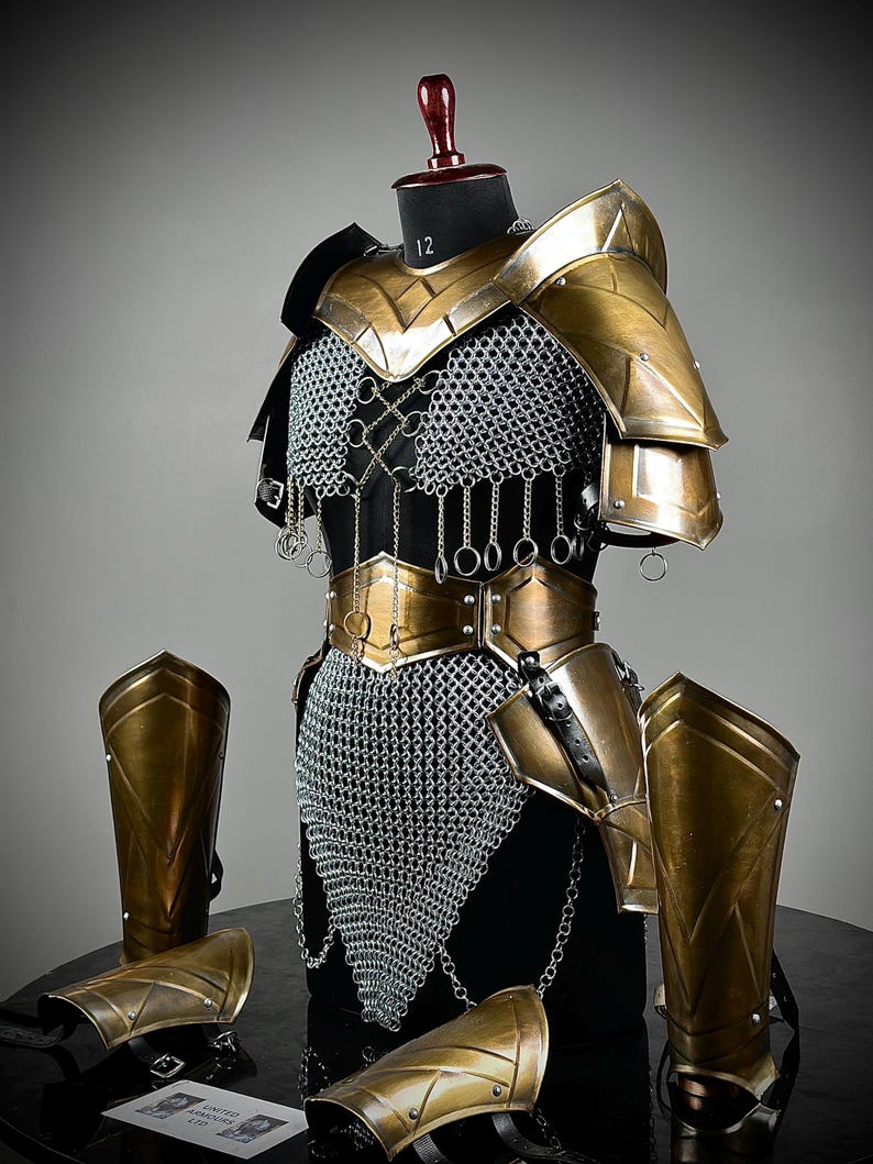 Mittelalterliche Rüstung – Tapfere Ritterin | Cosplay & LARP Fantasy Rüstung für Frauen