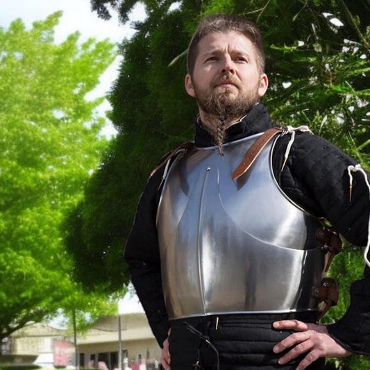Medieval Half Body Armor – Handmade Steel Cuirass for LARP, Cosplay & Reenactment Display