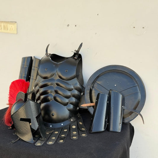 King Leonidas Spartan Muscle Jacket medieval Greek costume for adults