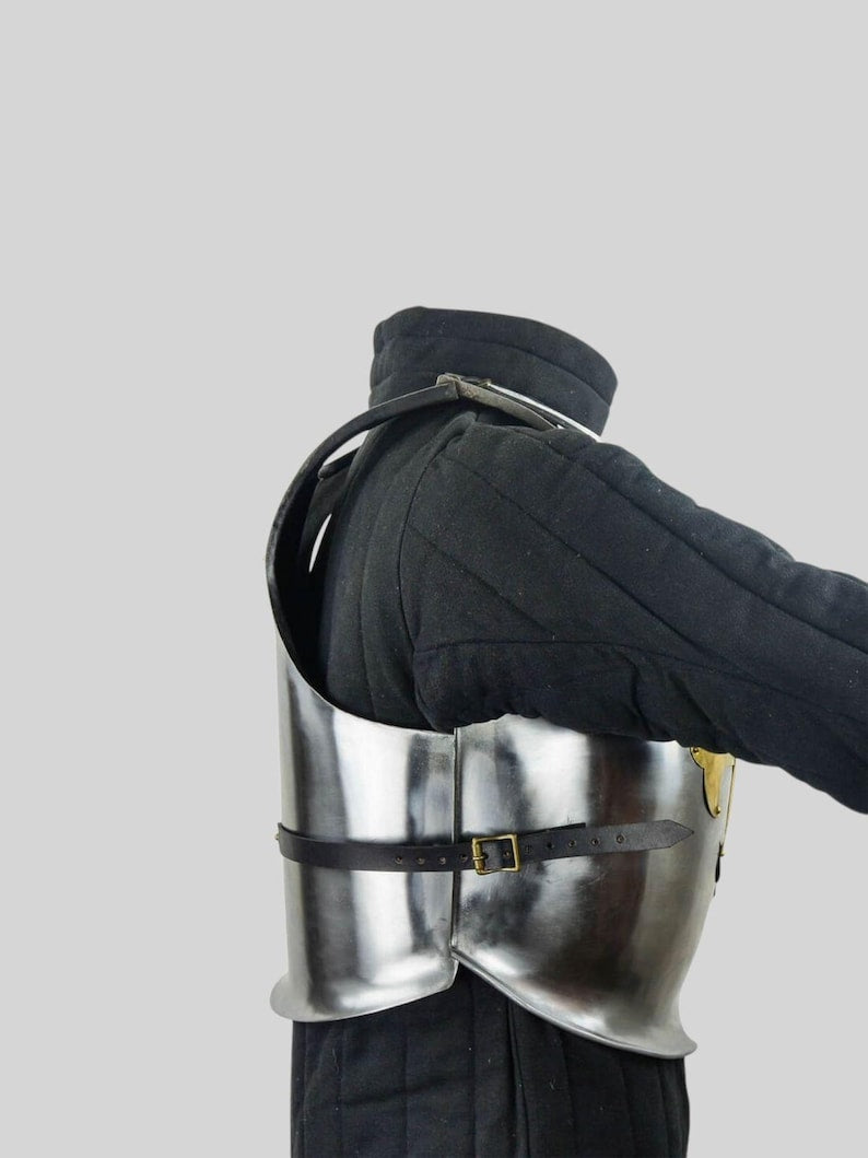 Knight Templar Cuirass Armor displayed for Halloween costume or medieval reenactment
