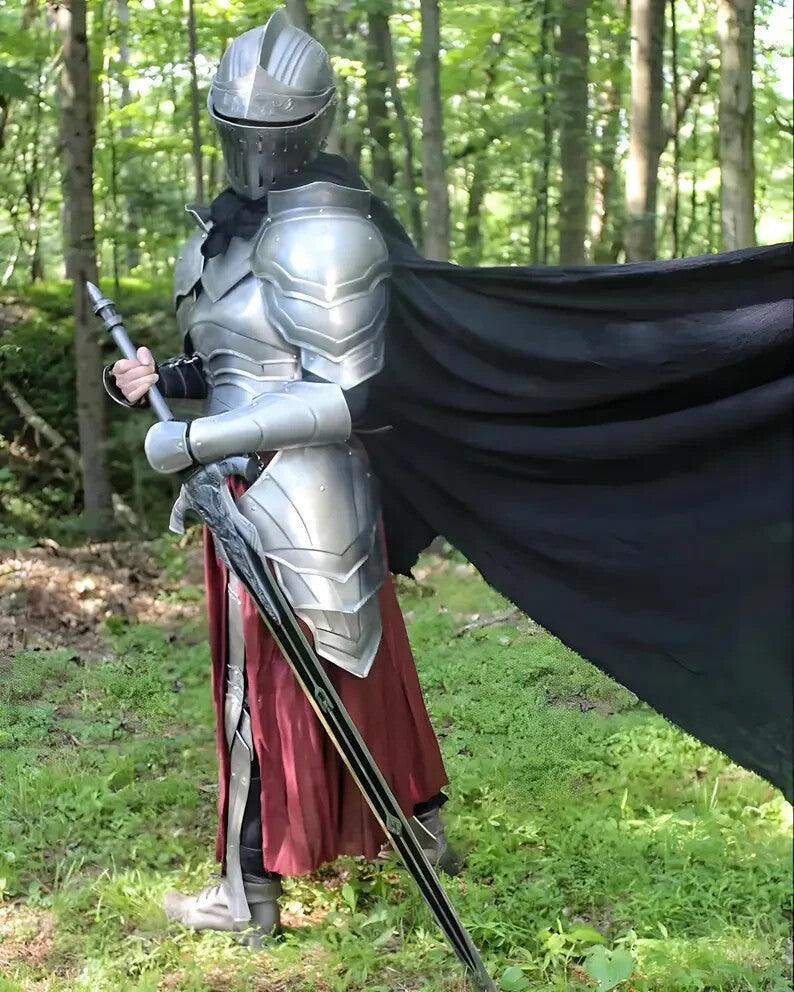 Side view of Lady Elven Warrior Body Armor – Articulated Steel Design with Feminine Fit by Artisans Hub