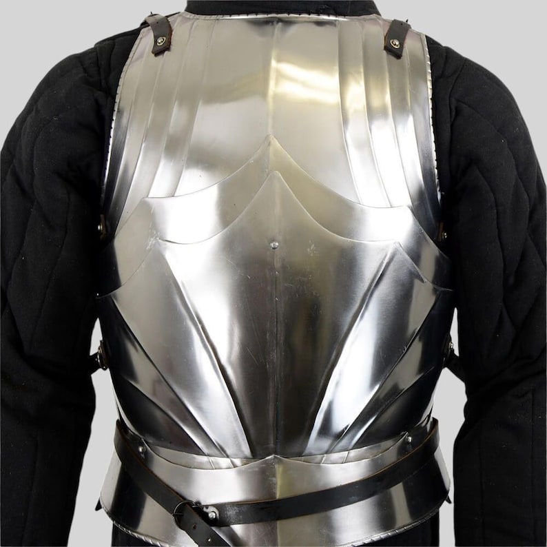 Back design of Medieval Cuirass Armor ideal for knight cosplay, Halloween, or fantasy roleplay.
