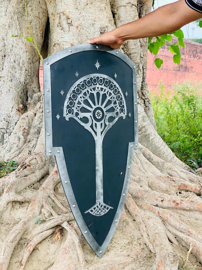 Lord of the Rings Gondor Tree Shield for LARP events cosplay costumes and collector display