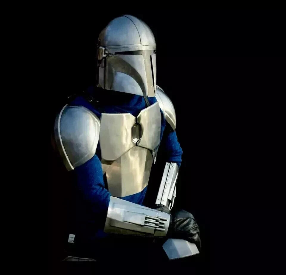 Side Profile of Din Djarin Inspired Mandalorian Steel Armor Costume – Artisans Hub