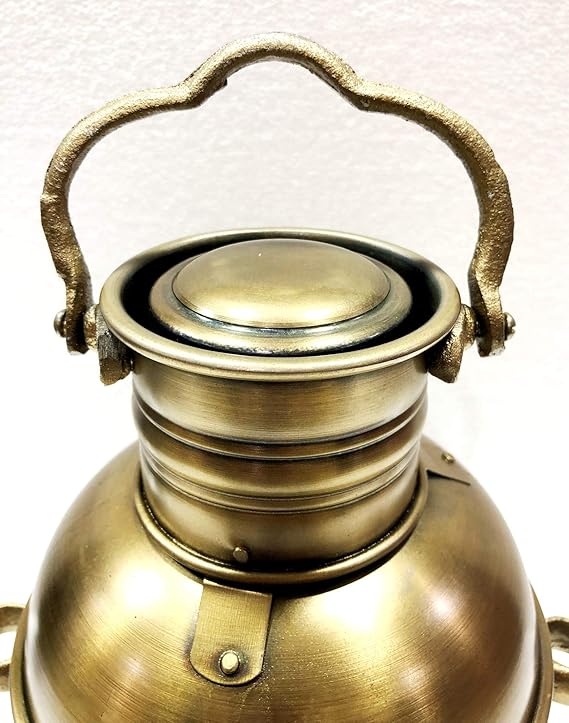 Marine Ship Lantern Set Brass Electric Lantern with Red and Green Lamps