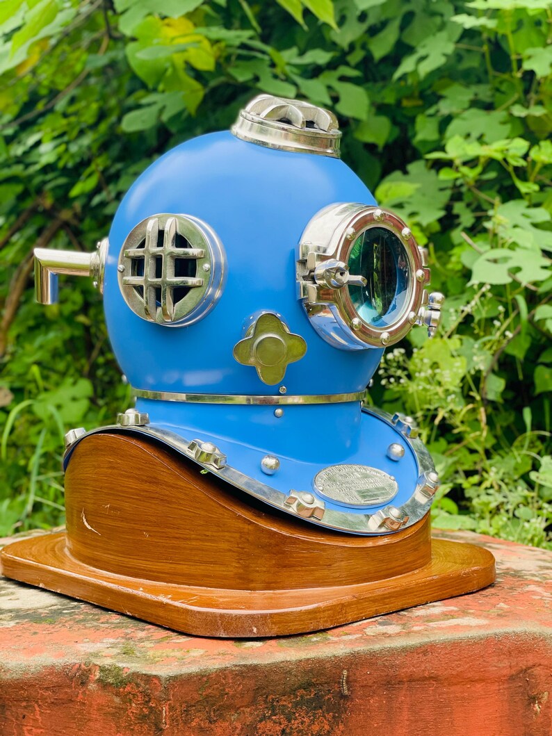 Maritime Deep Sea Helmet ideal for nautical room decor or tabletop display