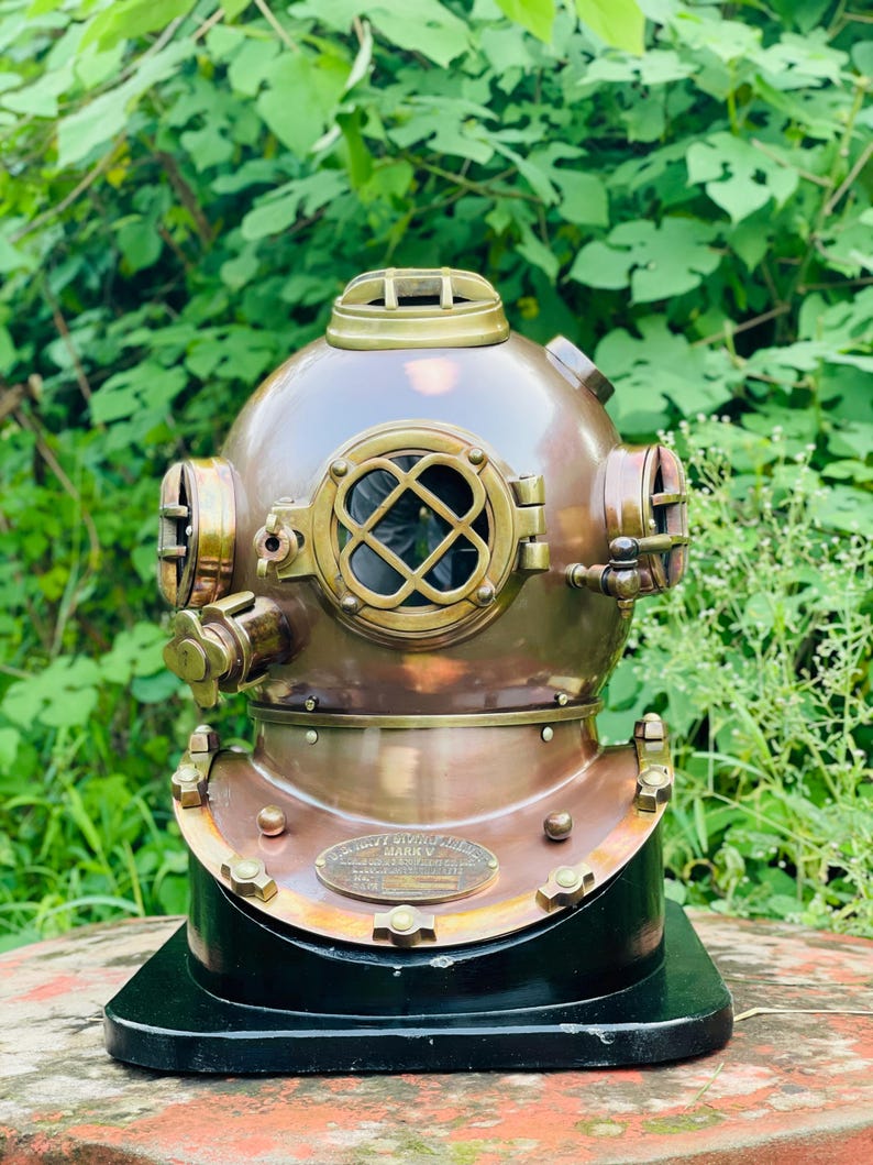 Maritime ship's decorative helmet perfect for nautical home décor
