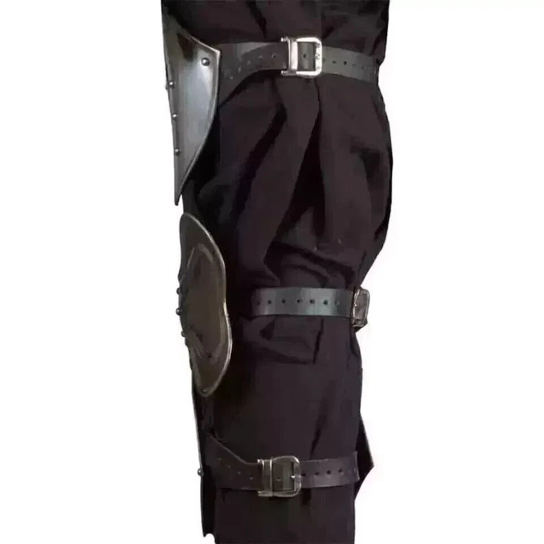 Pair of medieval greaves armor perfect for Halloween or renaissance fair