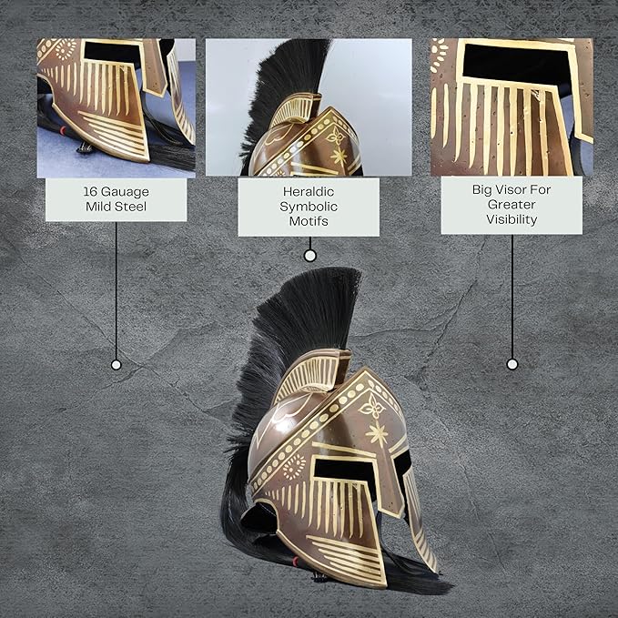 Medieval Barbuta Helmet used as costume accessory for Halloween or Renaissance Fair