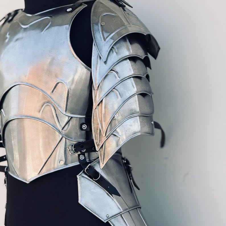 Full Medieval Knight Lady Half Body Armor cosplay and roleplay costume set