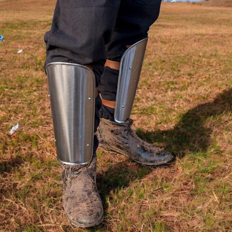 Medieval bracers and greaves set perfect for LARP, cosplay, and SCA events
