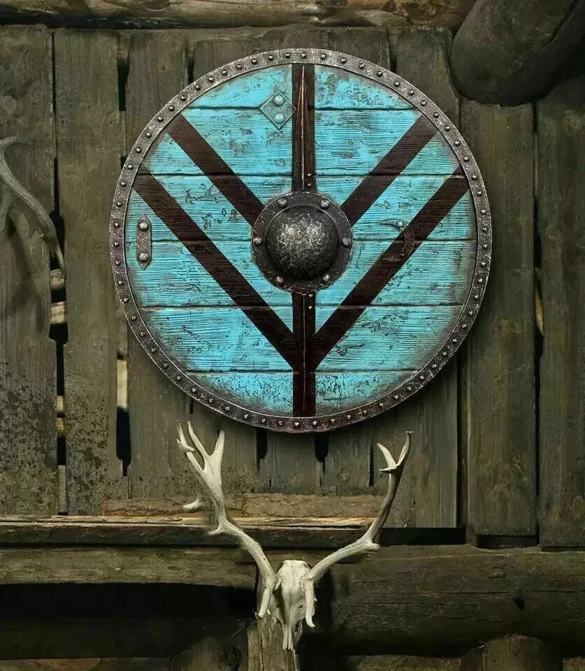 Gift-ready medieval Viking shield ideal for collectors and Norse decor lovers
