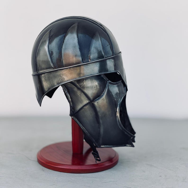 Norse style medieval helmet ideal as cosplay armor or collectible decor