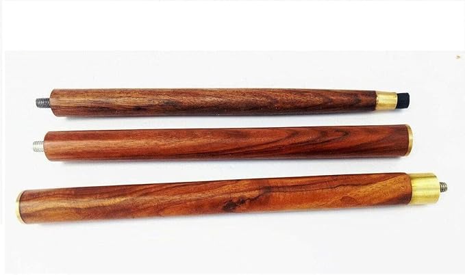 Sheesham wood walking stick with rubber base for stability and balance