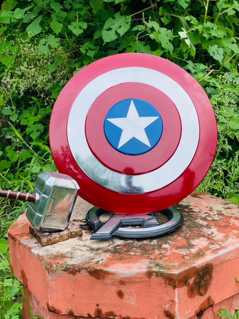 Marvel Shield and Hammer Combo Set Featuring Thor's Hammer and Captain's Shield
