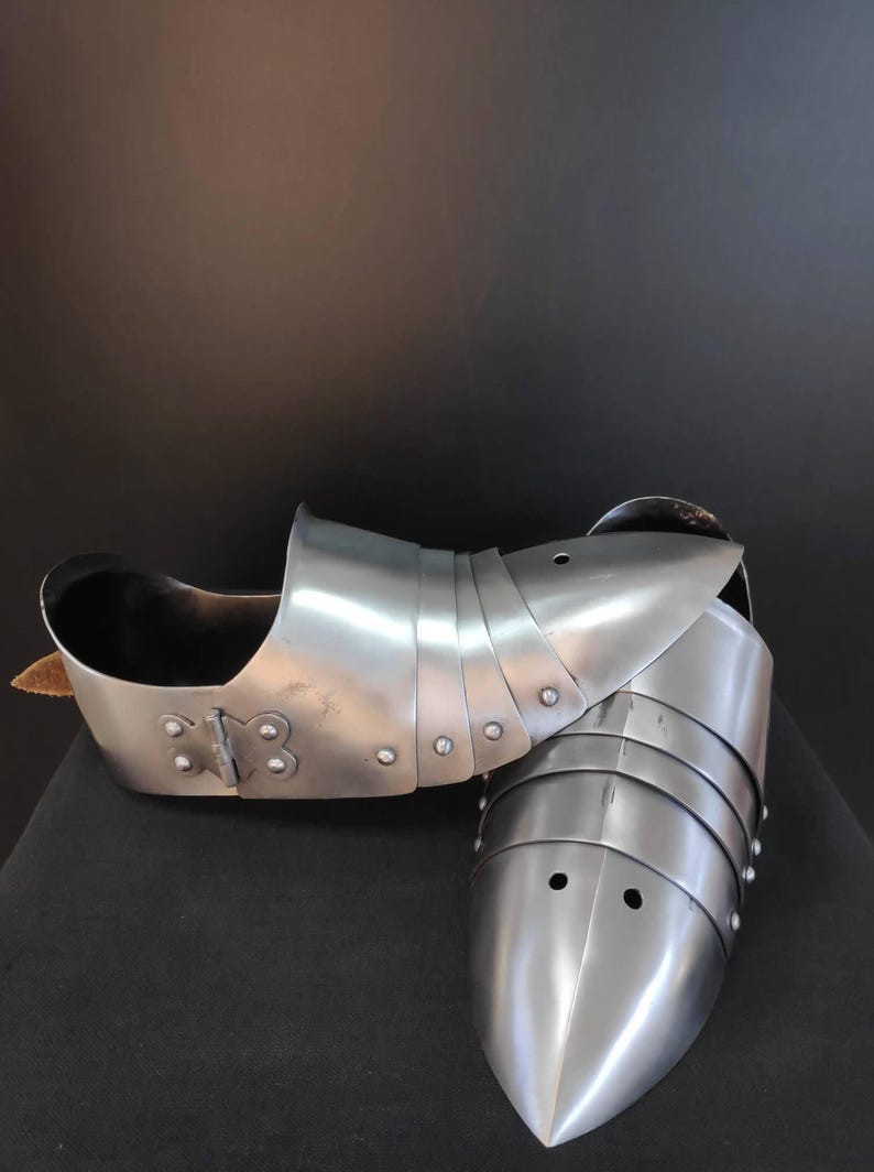 Steel knight sabaton shoes for cosplay and historical reenactments