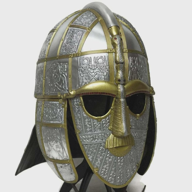 Sutton Hoo Anglo-Saxon Helmet Replica – Museum Quality Warrior Helmet