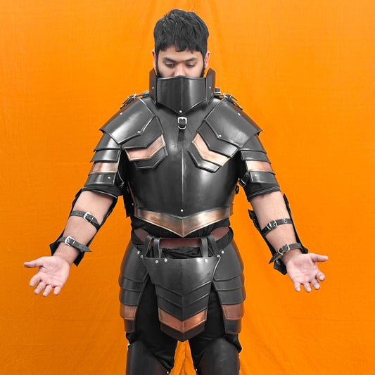 Templar chest and back armor – handcrafted LARP armor with authentic medieval design
